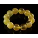 18MM Butter Round Beads Baltic Amber Bracelet 19cm