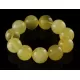 21MM Butter Round Beads Baltic Amber Bracelet 20cm