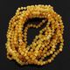 10 Butter BAROQUE Baby teething Baltic amber necklaces 32cm