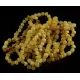 10 Butter BAROQUE Baltic amber adult bracelets 19cm