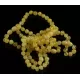 5 Butter BAROQUE Baltic amber adult bracelets 19cm