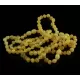 5 Butter BAROQUE Baltic amber adult bracelets 19cm