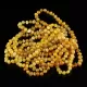 10 Butter Baltic Amber Anklets 25cm