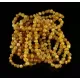 10 Butter Baltic Amber Anklets 25cm