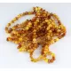 10 Butter Baltic Amber Anklets 25cm