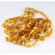 10 Butter Baltic Amber Anklets 25cm