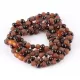 5 Mix Baltic Amber Anklets 25cm