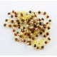 10 BAROQUE Baltic amber teething bracelets 14cm