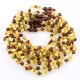 Multi BAROQUE Baby teething Baltic amber necklace
