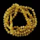 5 Butter Baltic Amber Anklets 25cm