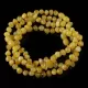4 Butter Baltic Amber Anklets 25cm