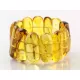 Baltic amber stretch bracelet with insect inclusions 19cm