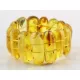 Baltic amber stretch bracelet with insect inclusions 18cm