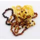 10 BAROQUE Baltic amber adult bracelets 19cm