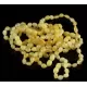 10 Butter BEANS Baltic amber adult bracelets 18cm