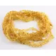 10 Raw Honey BEANS Baltic amber adult necklaces 45cm