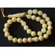 Islamic 33 Prayer White ROUND Baltic amber 7MM beads
