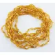 10 Honey BEANS Baltic amber adult wholesale necklaces 45cm