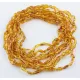 10 Honey BEANS Baltic amber adult wholesale necklaces 45cm
