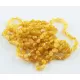 10 Butter BEANS Baltic amber adult bracelets 19cm