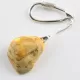 Raw Sea Baltic amber stone - keychain keyring
