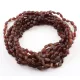 10 Raw Ruby BEANS Baby Baltic amber teething necklaces 32cm