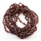 10 Raw Ruby BEANS Baby Baltic amber teething necklaces 32cm
