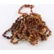 10 Raw Cognac BEANS Baltic amber adult bracelets 18cm
