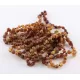 10 Raw Cognac BEANS Baltic amber adult bracelets 18cm