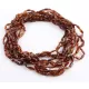 10 Cognac BEANS Baltic amber adult wholesale necklaces 50cm