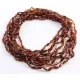10 Cognac BEANS Baltic amber adult wholesale necklaces 50cm
