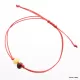 Red String Baltic Amber Bracelet for Adults