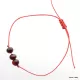 Red String Baltic Amber Bracelet for Adults