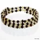 Raw Memory wire Baltic Amber Bracelet for Adults