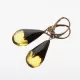 Faceted drops Baltic amber Silver Earrings