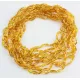 10 Honey BEANS Baltic amber adult wholesale necklaces 51cm