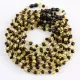 10 Multi BAROQUE teething Baltic amber necklaces 33cm