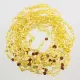 10 BAROQUE Baltic amber teething necklaces 33cm