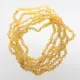 6 Raw Lemon BAROQUE teething Baltic amber necklaces 33cm