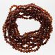 10 Raw Ruby BAROQUE Baltic amber teething necklaces 32cm