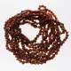 10 Raw Ruby BAROQUE Baltic amber teething necklaces 32cm