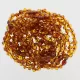 10 Pop Cognac Baltic Amber Anklets 25cm