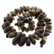 Large Baltic amber beads necklace 63cm