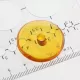 Donut shape Baltic amber pendant medallion