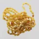 10 Raw Butter BEANS Baltic amber adult bracelets 19cm