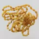 10 Raw Butter BEANS Baltic amber adult bracelets 19cm