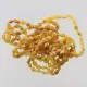 10 Raw Butter BEANS Baltic amber adult bracelets 19cm