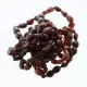 10 Raw Ruby BEANS Baltic amber teething Baby bracelets 14cm