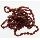 10 Raw Ruby BEANS Baltic amber teething bracelets 14cm