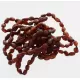 10 Raw Ruby BEANS Baltic amber teething bracelets 14cm
